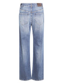 Jeans di cotone in denim Brunello Cucinelli