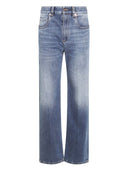 Jeans di cotone in denim Brunello Cucinelli
