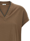 Brunello Cucinelli Cotton V Necked T Shirt