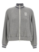 Brunello Cucinelli Logo Zipped Sweatshirt