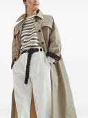 Trench-coat de nylon brunello cucinelli