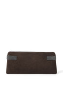 Brunello Cucinelli Suede Leather Clutch Bag