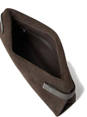 Brunello Cucinelli Suede Leather Clutch Bag