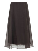 Brunello Cucinelli zijde lange rok
