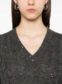 Brunello Cucinelli Wool V Necked Jumper