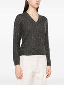 Brunello Cucinelli Wool V Necked Jumper
