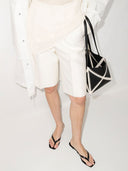 Sandales string à talons à talons en cuir