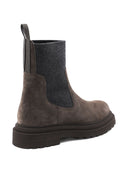 Brunello Cucinelli Suede Leather Chelsea Boots