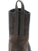 Brunello Cucinelli Suede Leather Chelsea Boots