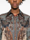 Zimmermann Ascension Gedrukt zijden shirt