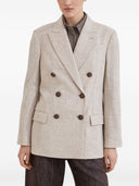 Brunello Cucinelli Wool Double Breasted Jacket