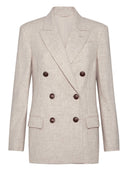 Brunello Cucinelli Wool Double Breasted Jacket