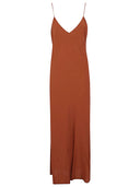 Alberto Biani Georgette Long Slip Dress