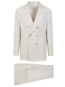 Brunello Cucinelli Cotton Double Breasted Suit