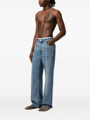 Ami Paris Wide Leg Denim Jeans