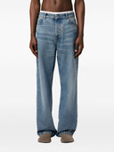 Ami Paris Wide Leg Denim Jeans