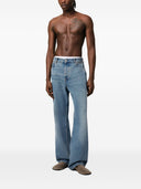 Ami Paris Wide Leg Denim Jeans