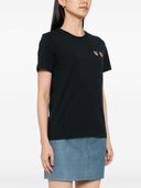 Camiseta de algodón Double Bold Fox de Maison Kitsune