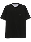 Brunello Cucinelli Logo Cotton T Shirt