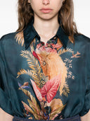 Zimmermann Ascension Printed Silk Shirt