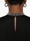 Fabiana Filippi High Neck Cotton Top