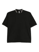 Fabiana Filippi High Neck Cotton Top