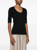 Fabiana Filippi Cotton V Necked Top