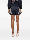 Zimmermann Rhiannon Printed Linen Shorts