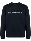 Sudadera de la tripulación de la mezcla de algodón Emporio Armani