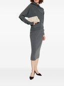Tom Ford Cashmere i bawełniana spódnica midi