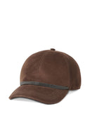 Brunello Cucinelli Suede Leather Baseball Cap