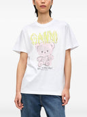 Ganni Teddy Organic Cotton T Shirt