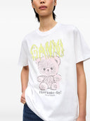 Ganni Teddy Organic Cotton T Shirt
