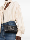 Valentino Garavani Locò Leather Shoulder Bag