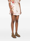 Zimmermann Ascension Printed Linen Shorts