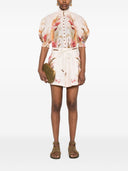 Zimmermann Ascension Printed Linen Shorts