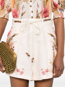 Zimmermann Ascension Printed Linen Shorts