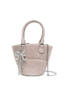Self Portrait Suede Tote Bag