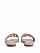 Dolce & Gabbana DG Logo Sandales plates en cuir