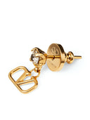 Valentino Garavani V Logo Signature Strass Earrings
