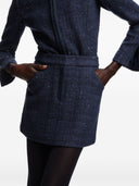 Emporio Armani Wool Blend Mini Skirt