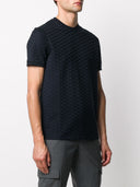 Maglietta di cotone emporio armani logo