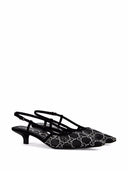 Gucci Gg Crystal Slingback Pumps