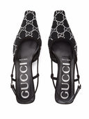 Gucci Gg Crystal Slingback Pumps