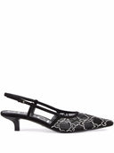 Gucci Gg Crystal Slingback Pumps