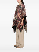 Pierre Louis Mascia Wool Printed Poncho