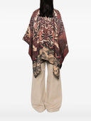 Pierre Louis Mascia Wool Printed Poncho