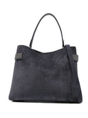 Brunello Cucinelli 스웨이드 가죽 핸드백