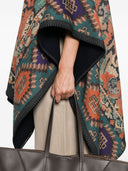 Pierre Louis mascia laine imprimée poncho