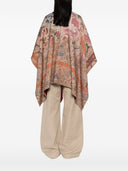 Pierre Louis Mascia Wool Printed Poncho